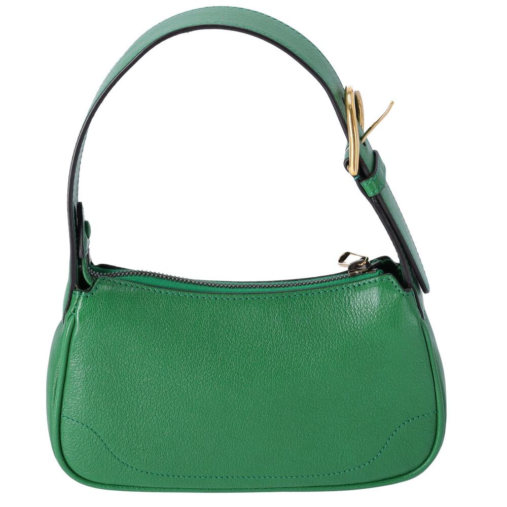 GUCCI GG Marmont Aphrodite Handbag 739076 Green Leather - Picture 3 of 7